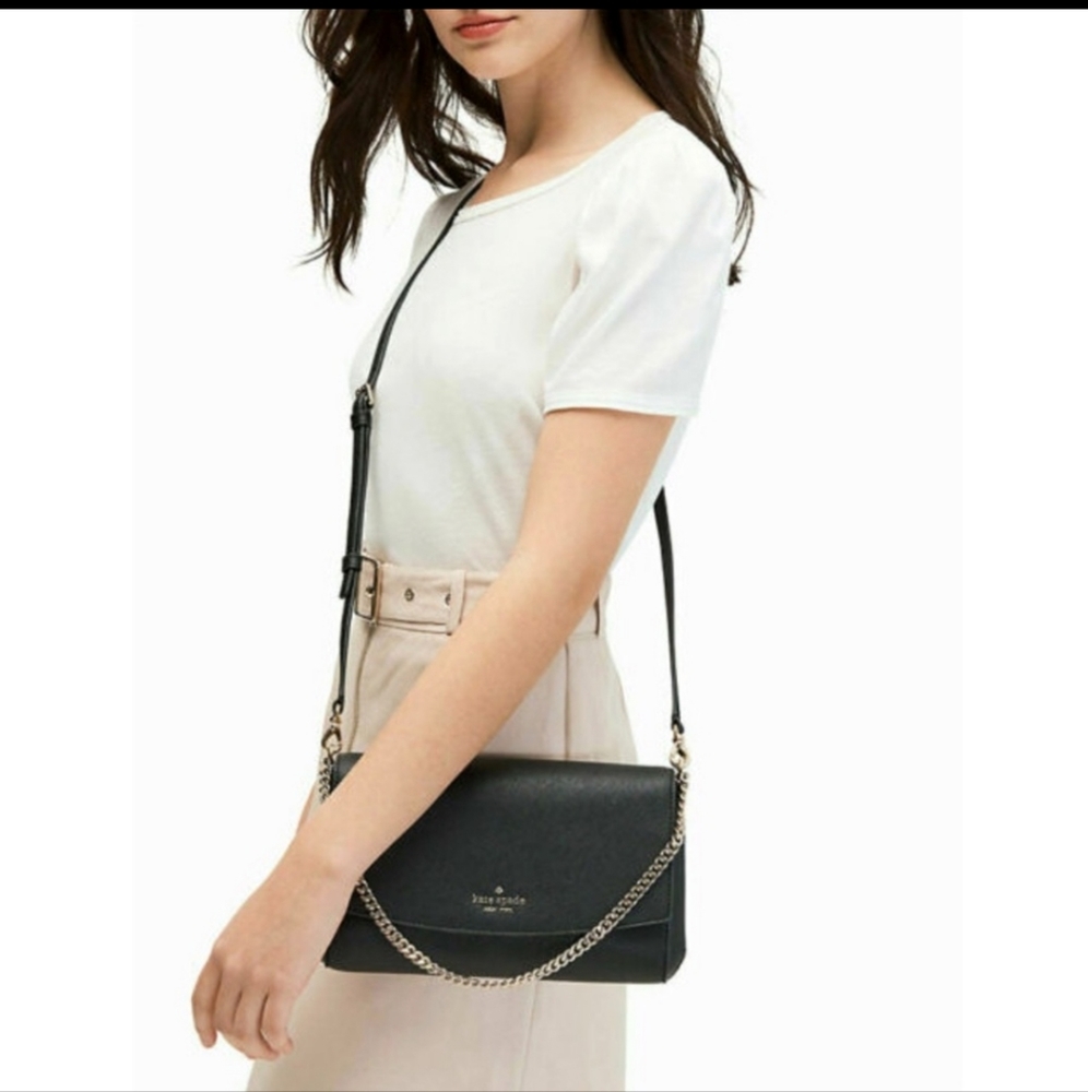 NWOT Kate Spade Black Laurel Greer 3-Way... Pristine Condition.